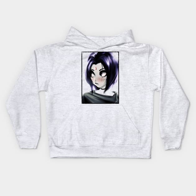 Raven (teen titans) Kids Hoodie by Pyropete